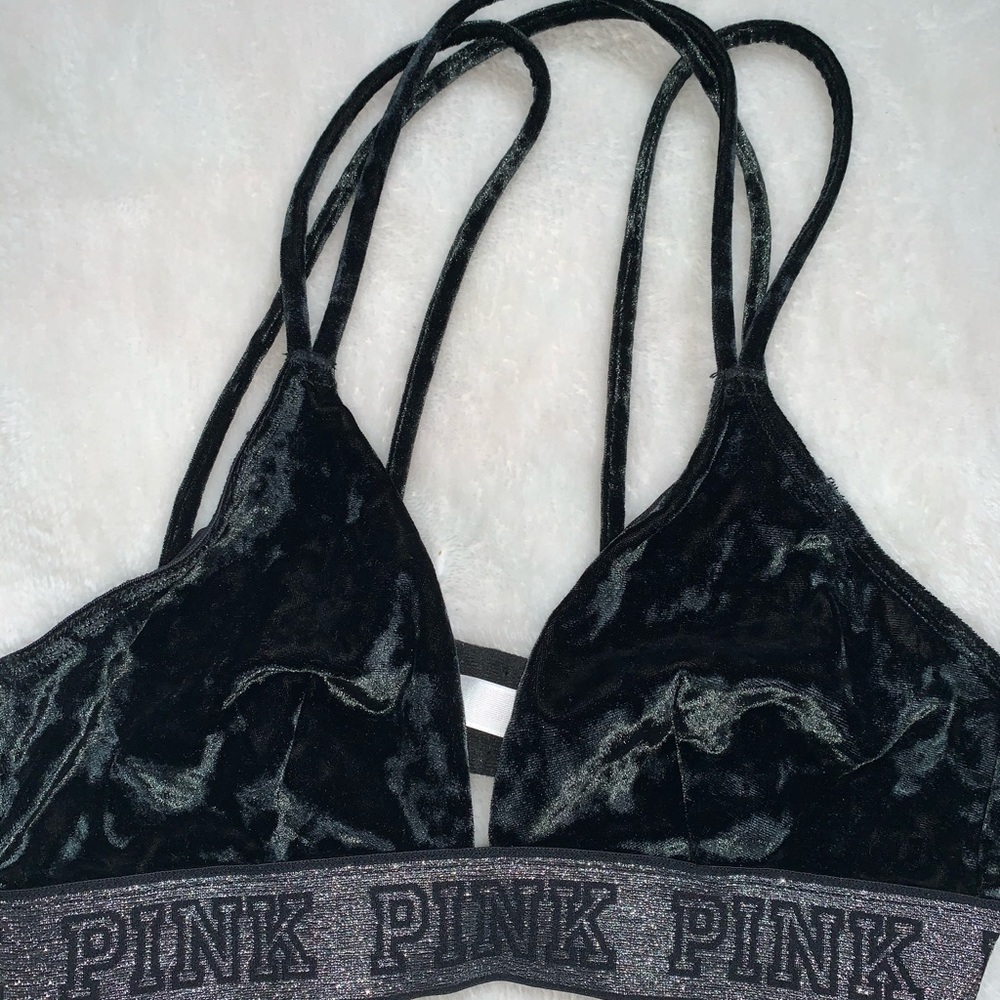 PINK BY VICTORIA’S SECRET VELVET BRALETTE